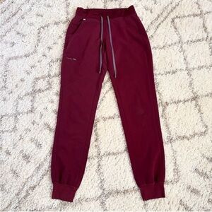 Figs Women's Burgundy Jogger Pants